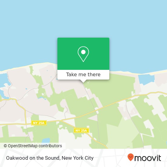 Mapa de Oakwood on the Sound