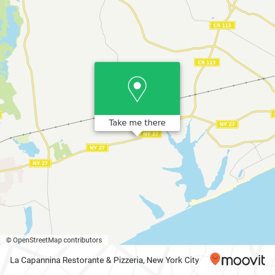 Mapa de La Capannina Restorante & Pizzeria