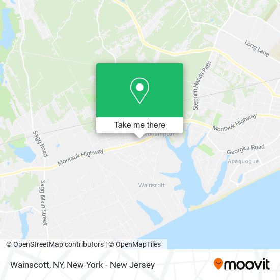 Mapa de Wainscott, NY