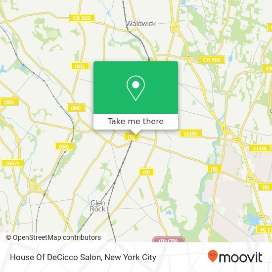 House Of DeCicco Salon map