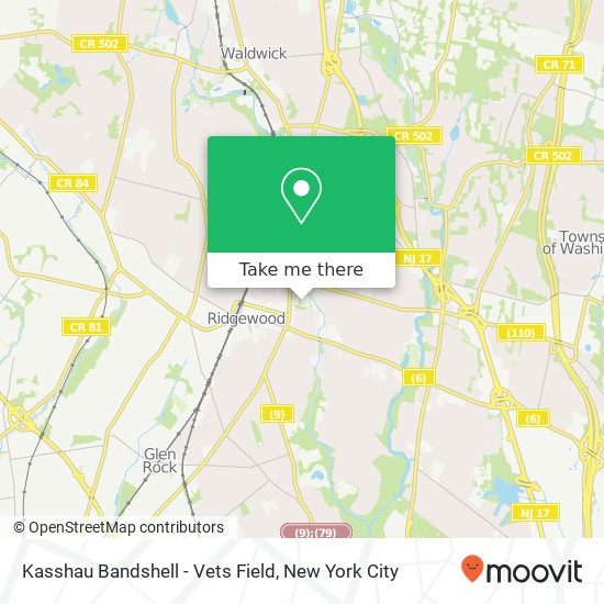 Kasshau Bandshell - Vets Field map