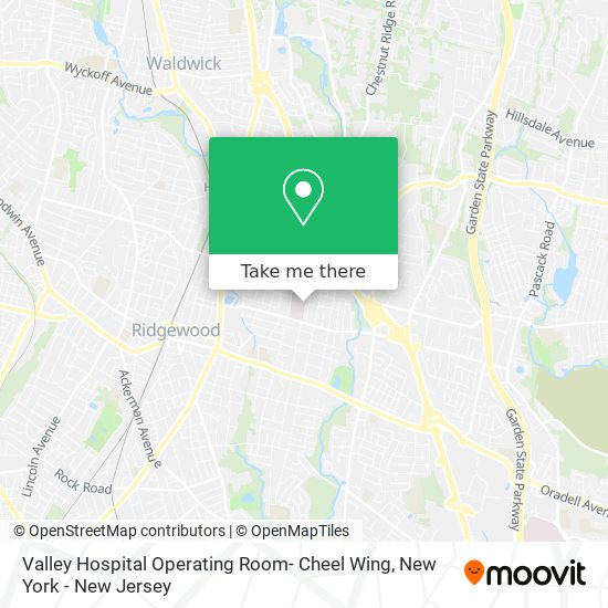 Mapa de Valley Hospital Operating Room- Cheel Wing