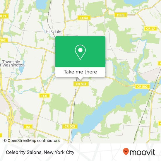 Celebrity Salons map