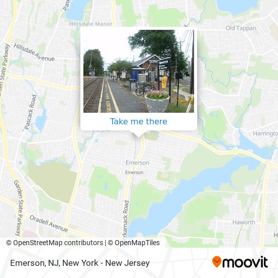 Mapa de Emerson, NJ