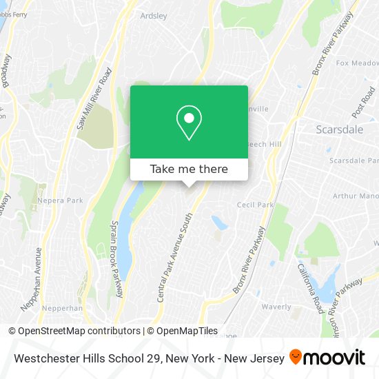Westchester Hills School 29 map