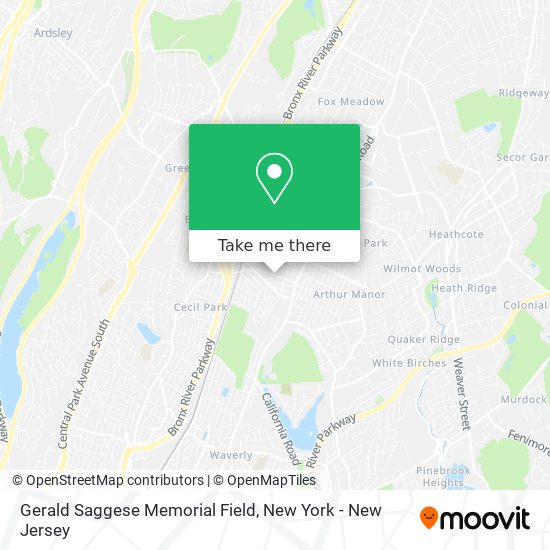 Gerald Saggese Memorial Field map
