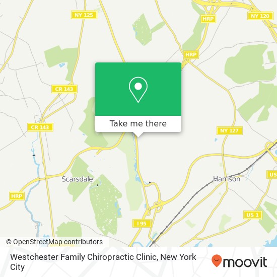 Westchester Family Chiropractic Clinic map