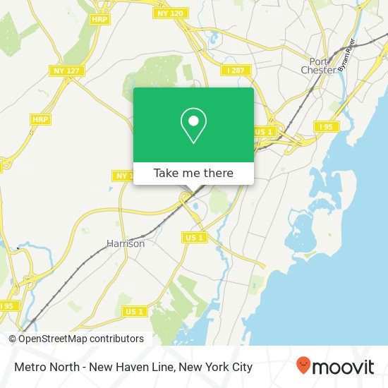 Mapa de Metro North - New Haven Line