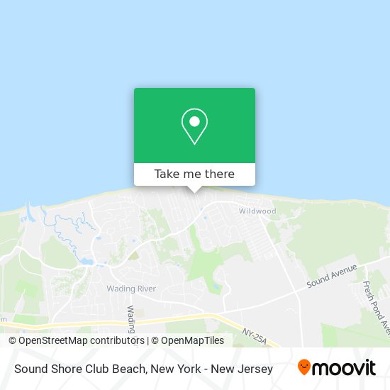 Sound Shore Club Beach map