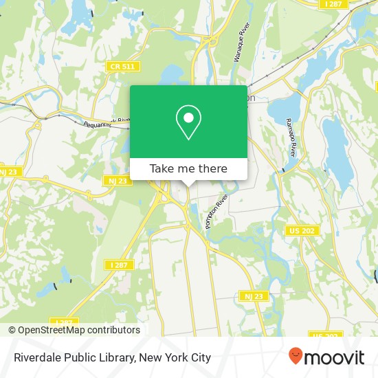 Riverdale Public Library map