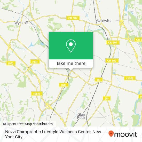 Nuzzi Chiropractic Lifestyle Wellness Center map