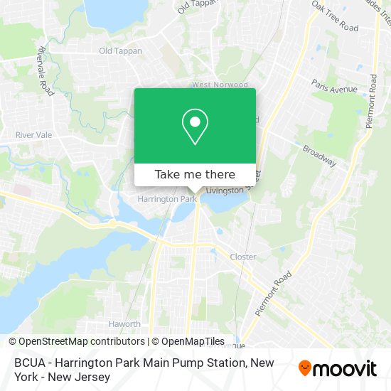 Mapa de BCUA - Harrington Park Main Pump Station