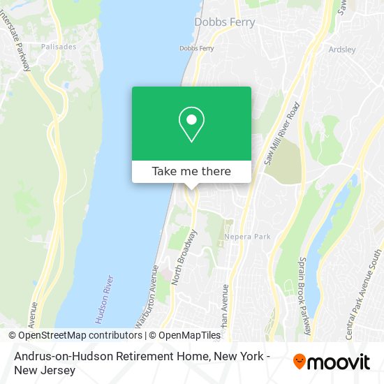 Andrus-on-Hudson Retirement Home map