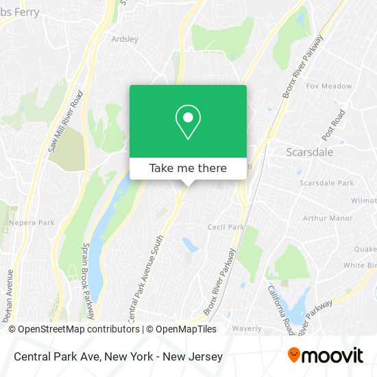 Mapa de Central Park Ave