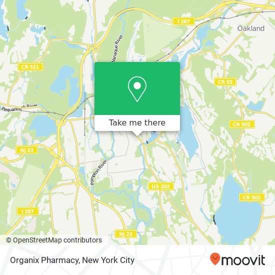 Mapa de Organix Pharmacy