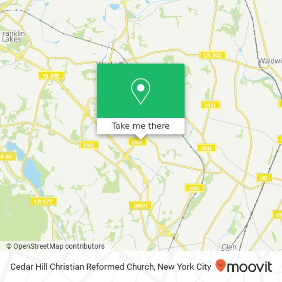 Mapa de Cedar Hill Christian Reformed Church