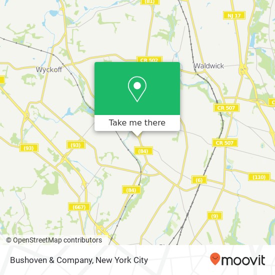 Mapa de Bushoven & Company
