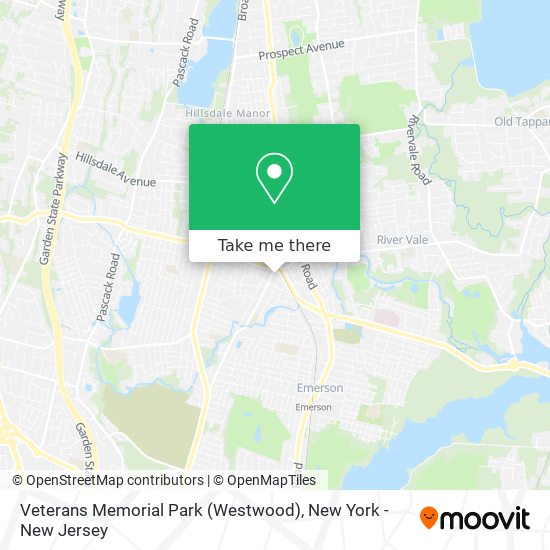 Veterans Memorial Park (Westwood) map