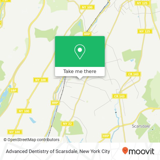 Mapa de Advanced Dentistry of Scarsdale