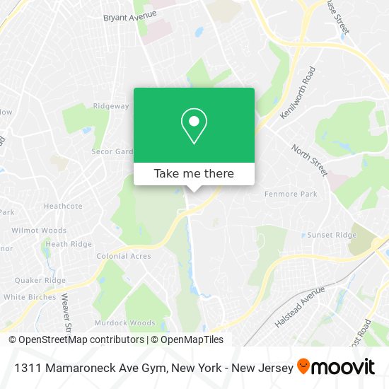 1311 Mamaroneck Ave Gym map