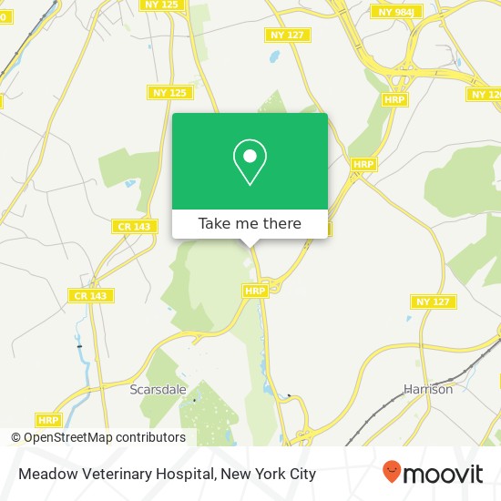 Meadow Veterinary Hospital map