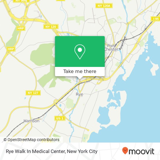 Rye Walk In Medical Center map