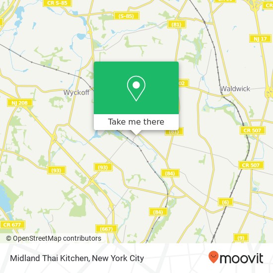 Midland Thai Kitchen map