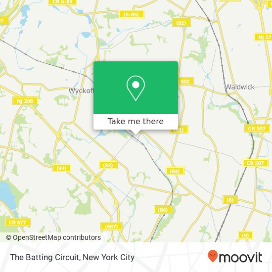 The Batting Circuit map