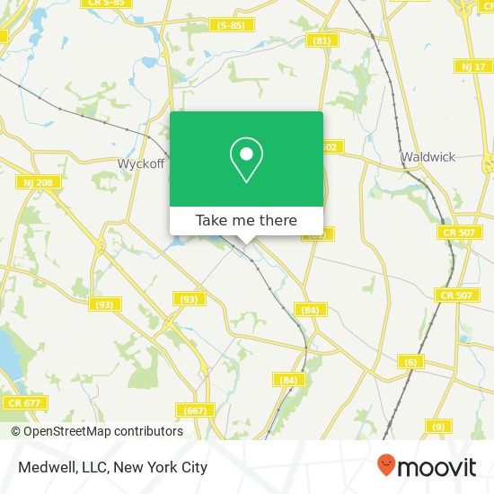 Medwell, LLC map