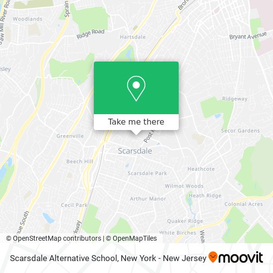 Mapa de Scarsdale Alternative School