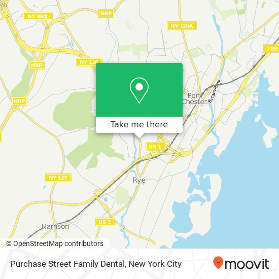 Mapa de Purchase Street Family Dental