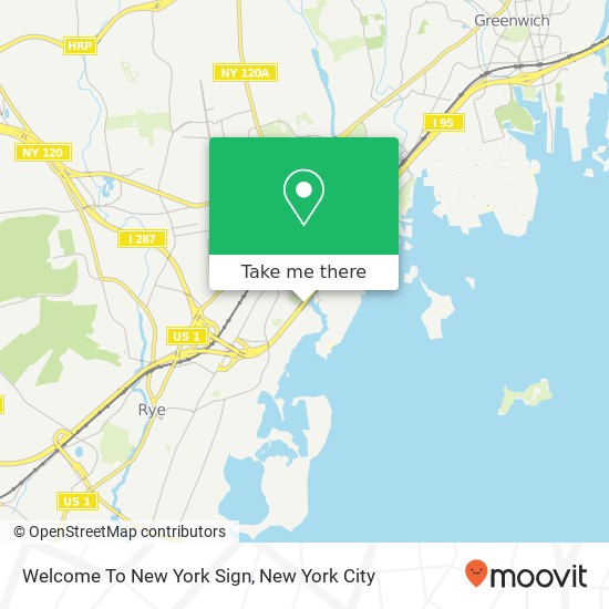 Welcome To New York Sign map