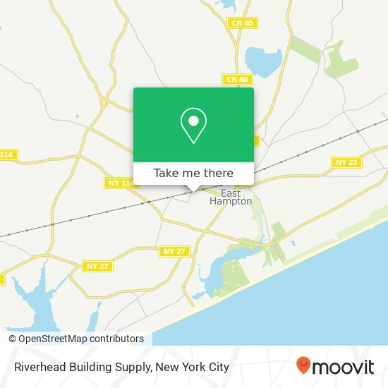 Riverhead Building Supply map