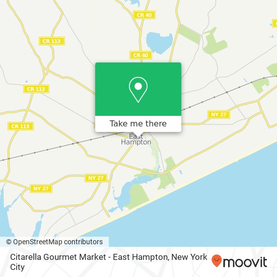 Citarella Gourmet Market - East Hampton map