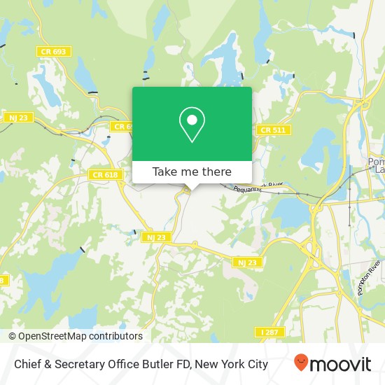 Chief & Secretary Office Butler FD map