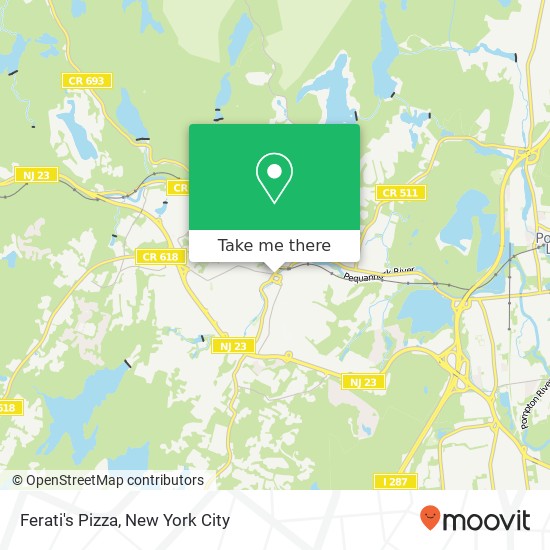 Ferati's Pizza map