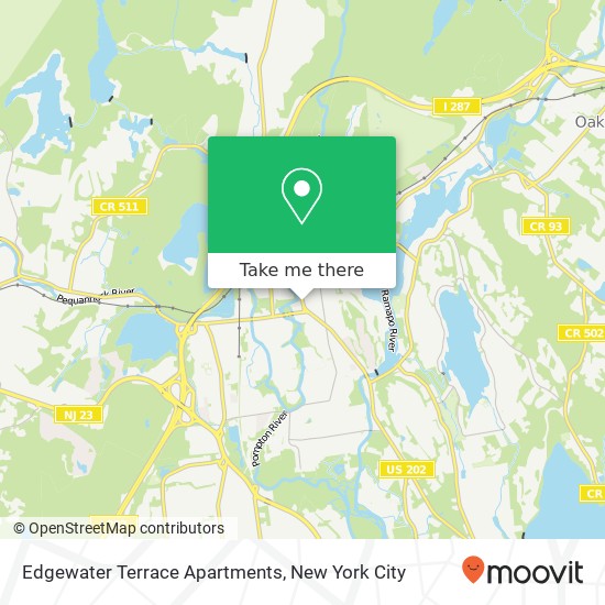 Mapa de Edgewater Terrace Apartments