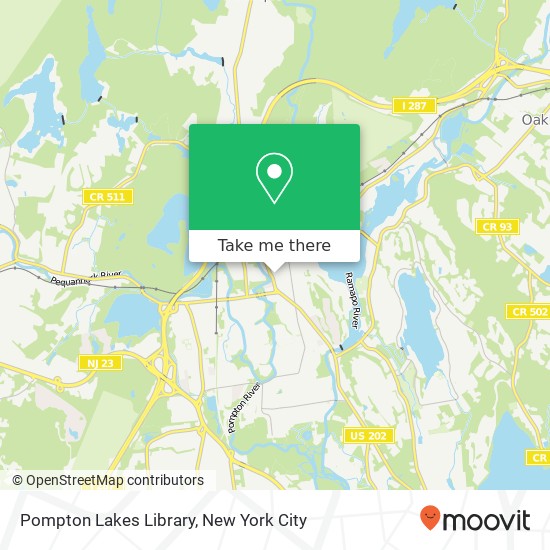 Mapa de Pompton Lakes Library