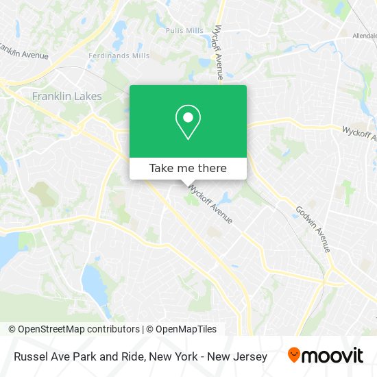 Russel Ave Park and Ride map