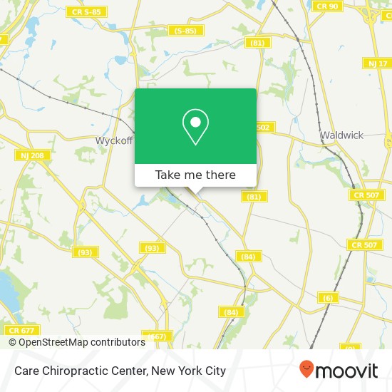 Care Chiropractic Center map