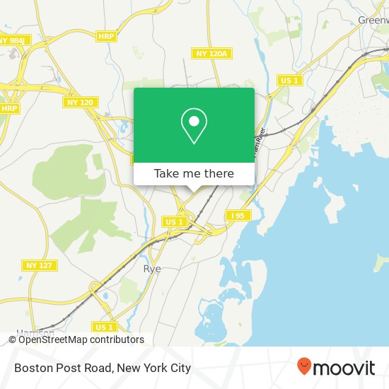 Mapa de Boston Post Road