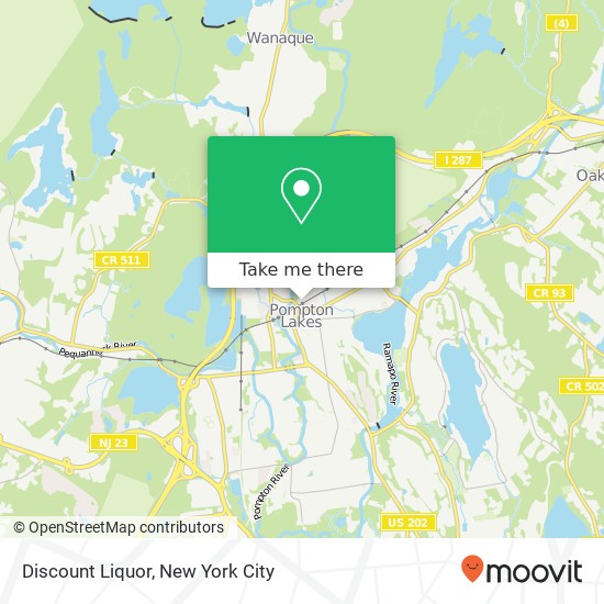 Mapa de Discount Liquor