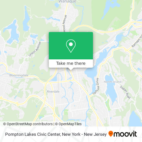 Mapa de Pompton Lakes Civic Center