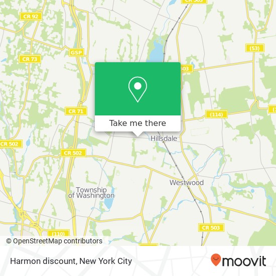 Harmon discount map