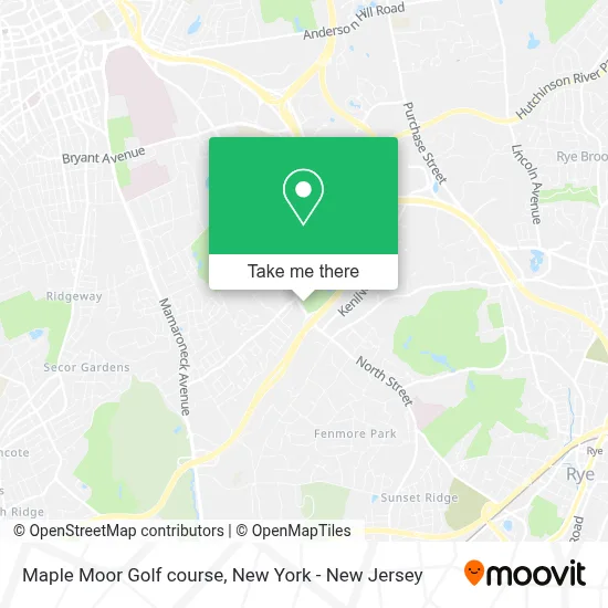 Maple Moor Golf course map
