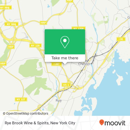 Rye Brook Wine & Spirits map