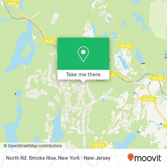 North Rd. Smoke Rise map