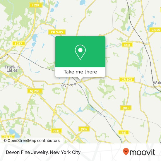 Devon Fine Jewelry map