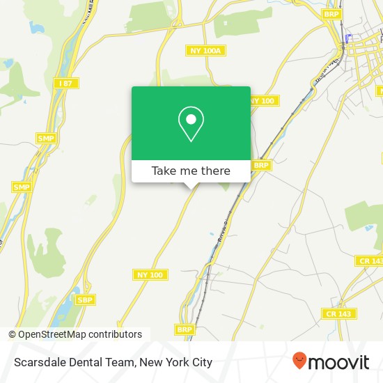Mapa de Scarsdale Dental Team