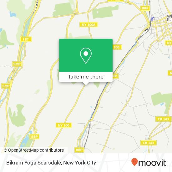 Mapa de Bikram Yoga Scarsdale